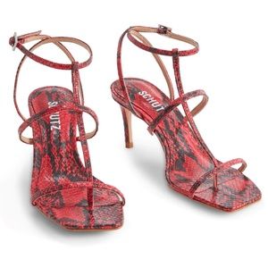 Schutz Ameena Embossed Sandals